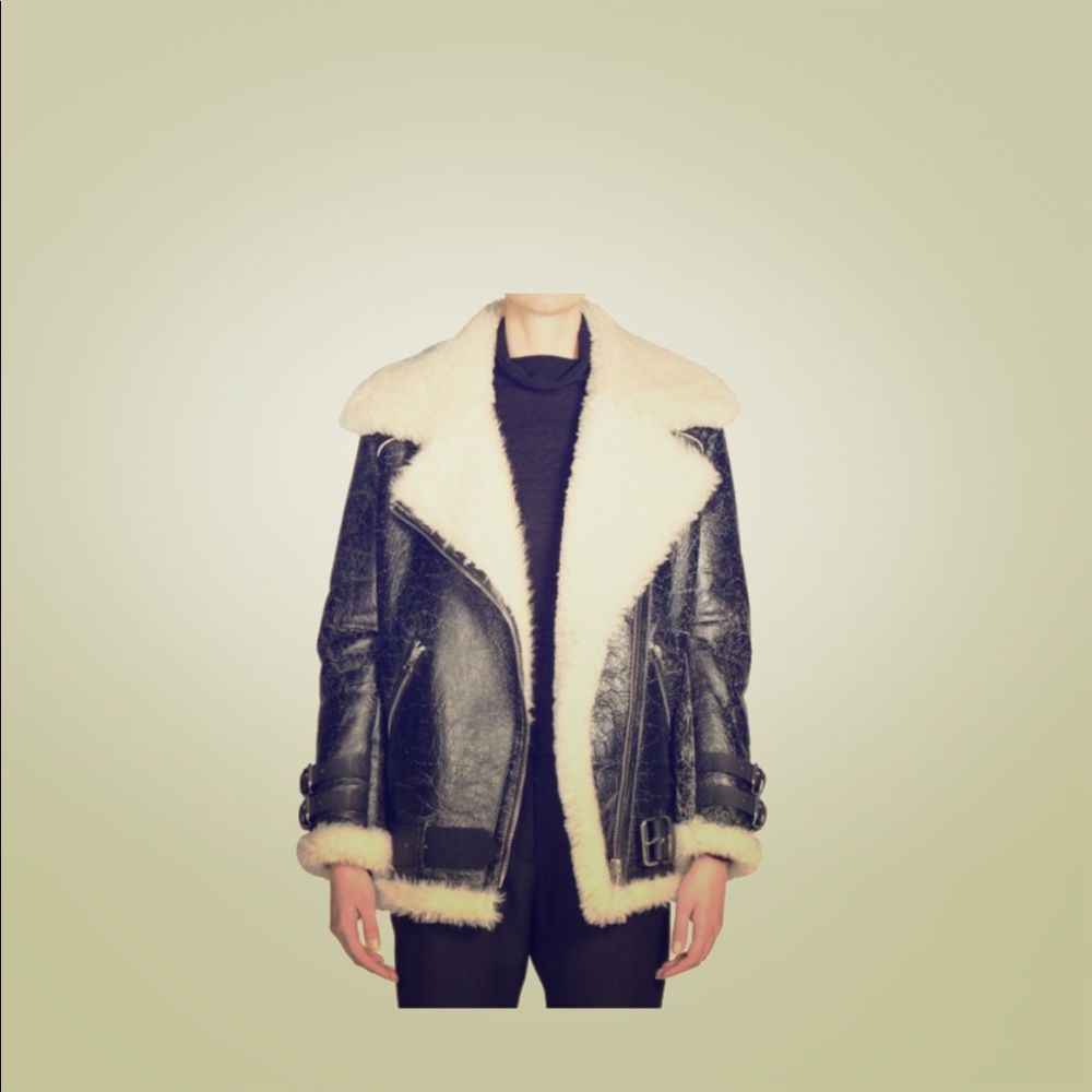 Acne Studios Shearling Leather Jacket